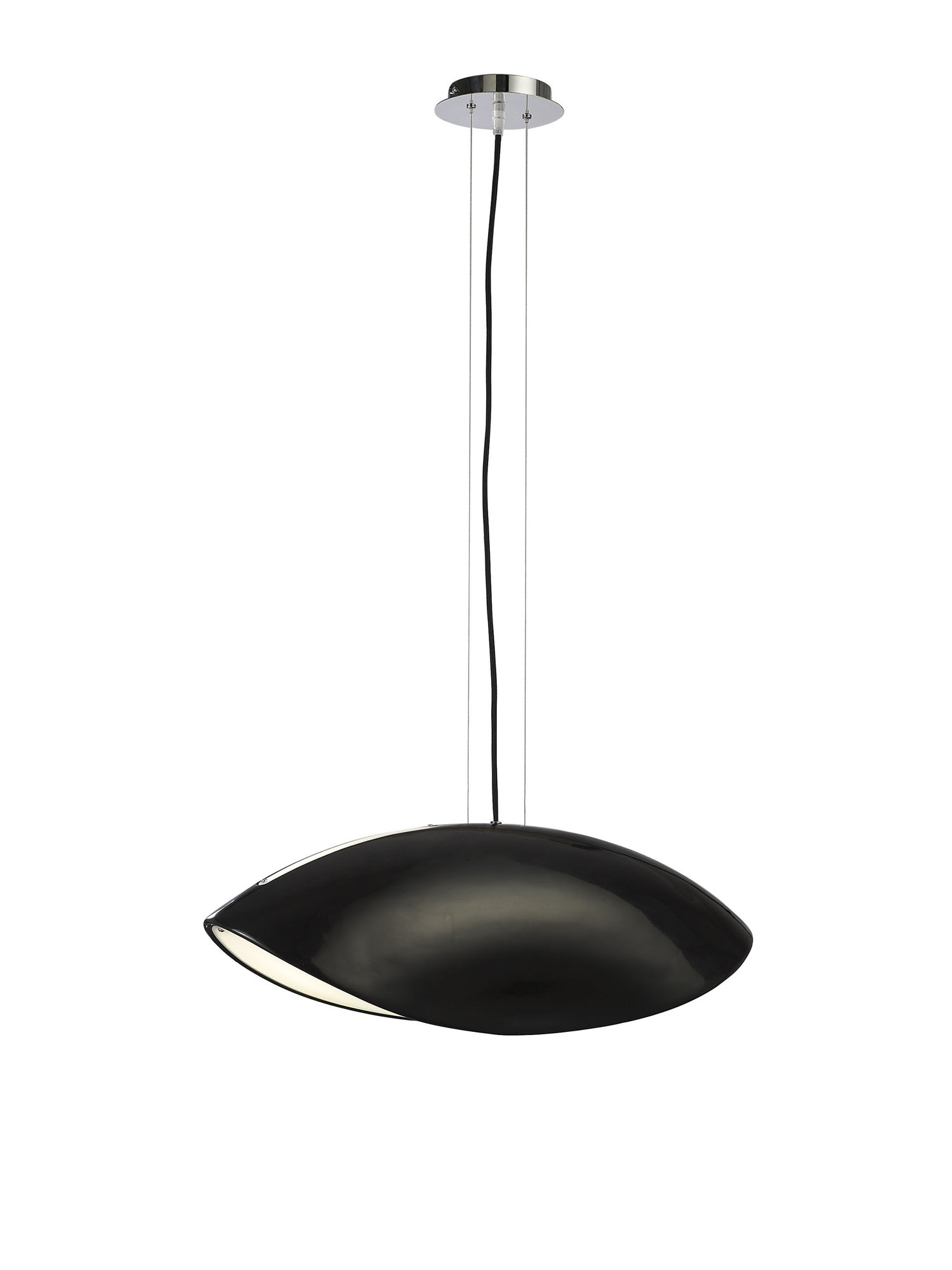 M1951  Pasion Rectangular Pendant 4 Light Gloss Black